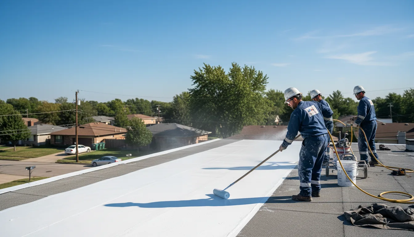 Commercial roof coating in Hawkinsville, GA near me